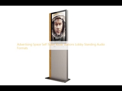 Spazio pubblicitario Biglietto personale Chiosco Stazioni Lobby Standing Audio Formats