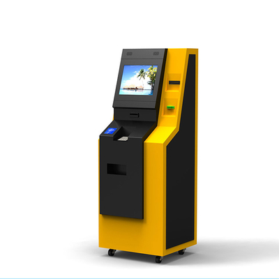 Pavimento libero del chiosco terminale della macchina dell'ncr della stampante di self service del touch screen che sta la macchina cripto di BANCOMAT