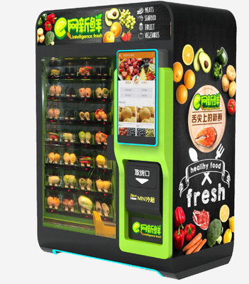 Macchina di vendita di frutta fresca verdura insalate macchina intelligente a singolo armadio vendita commerciale
