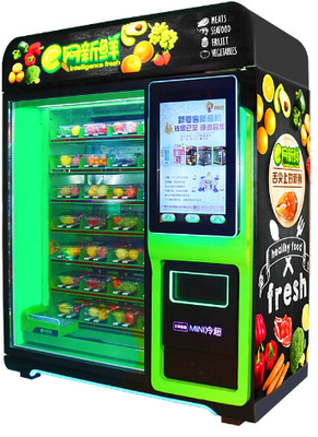 Macchina di vendita di frutta fresca verdura insalate macchina intelligente a singolo armadio vendita commerciale