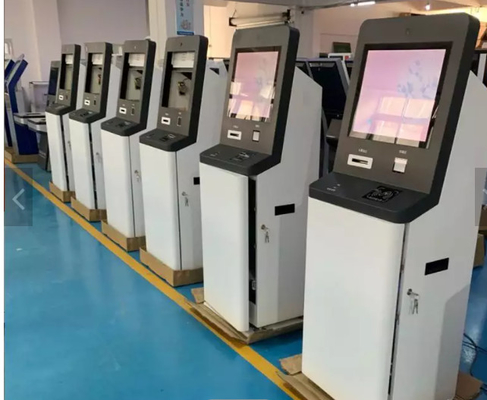 pagamento all'aperto girante del chiosco del touch screen della stampante del reporter della macchina di bancomat di self service