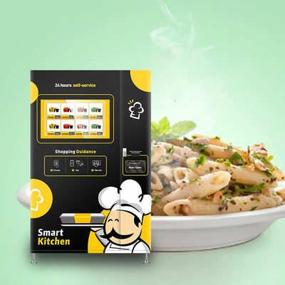 carretti del distributore automatico dell'alimento di capacità 160pcs con il distributore automatico del chiosco di microonda 3000W