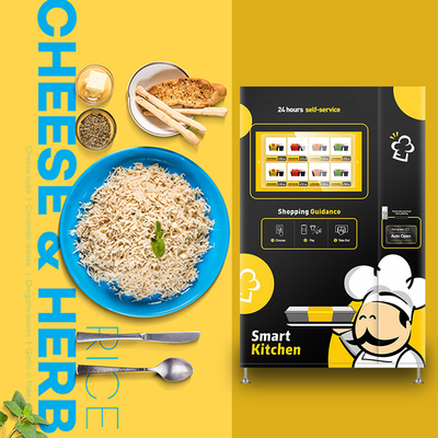 carretti del distributore automatico dell'alimento di capacità 160pcs con il distributore automatico del chiosco di microonda 3000W