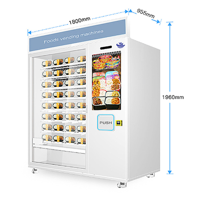 Distributore automatico congelato touch screen a 22 pollici dell'alimento per 120W all'aperto