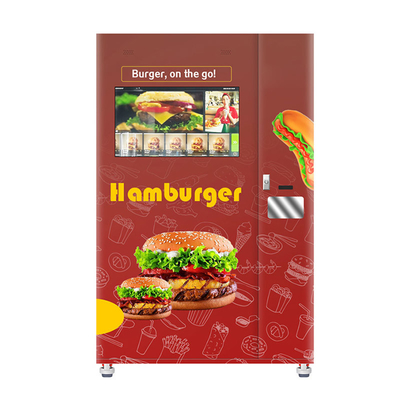 24 ore 32" chiosco del distributore automatico del touch screen per l'alimento caldo dell'hamburger