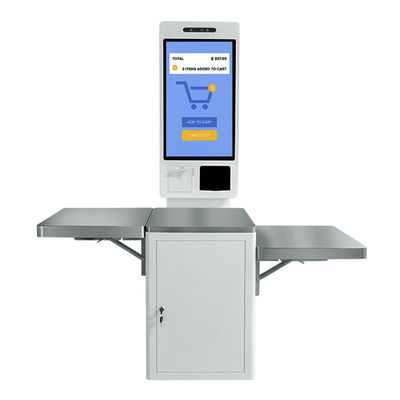 Il self service verifica la macchina di posizione di pagamento del chiosco il supermercato