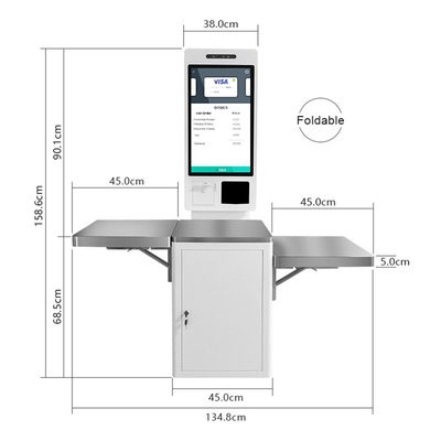 Il self service verifica la macchina di posizione di pagamento del chiosco il supermercato