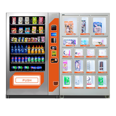 Lo spuntino di self service beve il distributore automatico combinato con la grande capacità degli armadi
