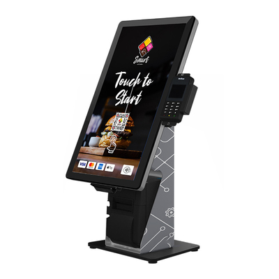 Chiosco self service a 23 pollici per l'alimento del pranzo dell'ufficio del ristorante
