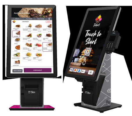 Chiosco self service a 23 pollici per l'alimento del pranzo dell'ufficio del ristorante
