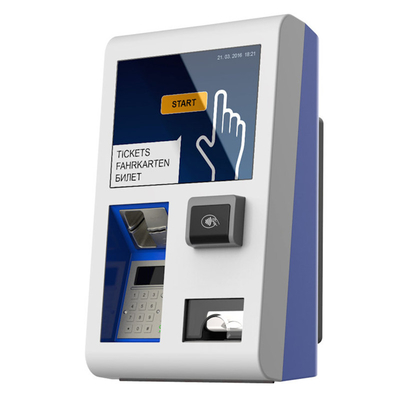 Distributore automatico Cashless del biglietto di self service del touch screen per il supermercato