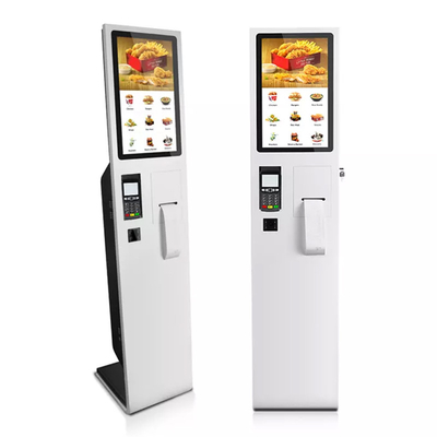 Auto a 22 pollici del touch screen che ordina il chiosco Cashless di pagamento per il ristorante