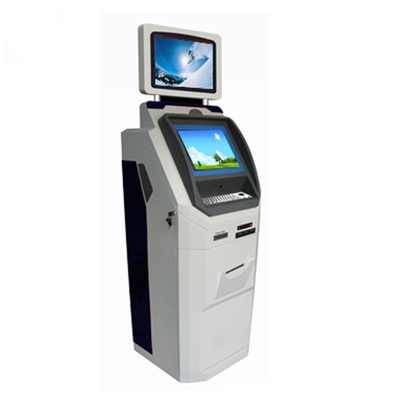 Macchina doppia di bancomat dello schermo che conta Bill Payment For Cash In e contanti fuori