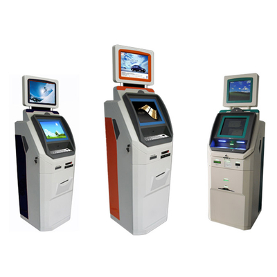 Macchina doppia di bancomat dello schermo che conta Bill Payment For Cash In e contanti fuori