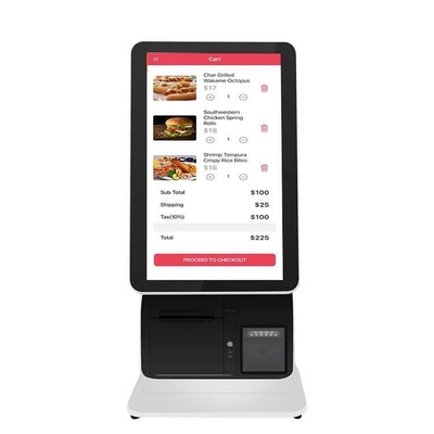 Chiosco self service indipendente d'ordinazione di pagamento della fattura di self service del touch screen