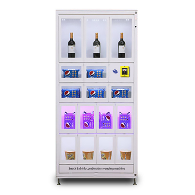 Chiosco a 22 pollici dell'erogatore dell'alcool dell'acqua del distributore automatico di Bevrage del touch screen