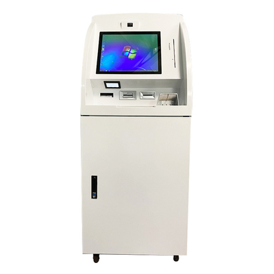 Macchina di cassiere a 24 pollici della Banca del touch screen della macchina del deposito in contanti di self service