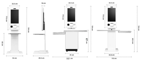 Distributore automatico costato pagamento di Payment Kiosk Ticket della stampante termica del sistema del chiosco di posizione della tassa di ordine