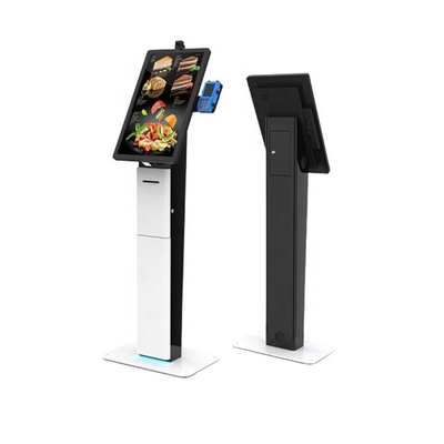 macchina d'ordinazione di pagamento del chiosco di self service con la stampante del biglietto