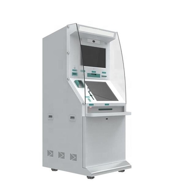 Macchina per il deposito di contantiMacchina per il deposito di contanti a doppio schermo per pagamenti con chiosco bancario