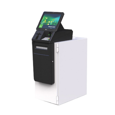 Macchina del deposito in contanti del touch screen per i pagamenti del chiosco dell'assegno bancario