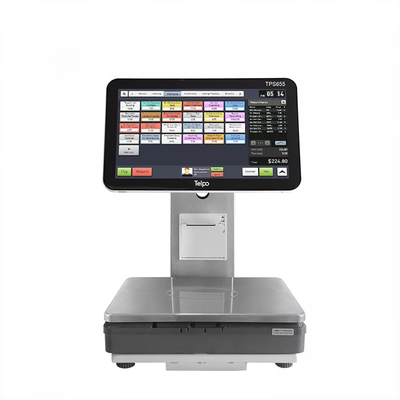 Sistema di posizione del chiosco del touch screen elettronico della scala del registratore di cassa del peso digitale