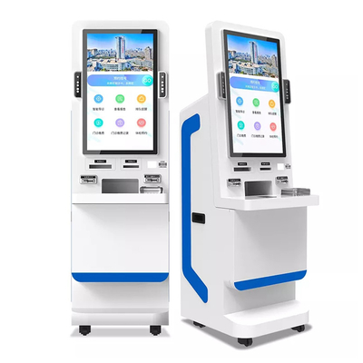 32" terminale di riconoscimento facciale di presenza del chiosco di pagamento self-service dello schermo con il sistema di misurazione della temperatura