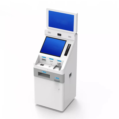Doppio lettore di schede del cash machine di BANCOMAT del touch screen Qr Code Scanner