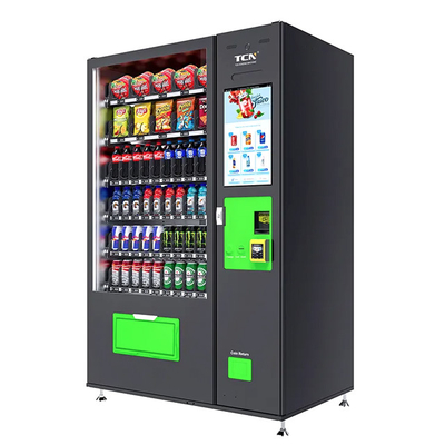 Macchinario venditore di snack e bevande trasportatore automatico speciale schermo personalizzato da 22 pollici