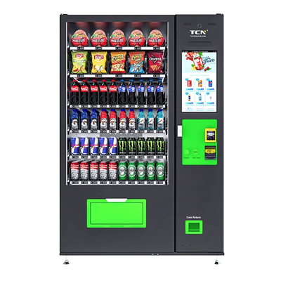 Macchinario venditore di snack e bevande trasportatore automatico speciale schermo personalizzato da 22 pollici