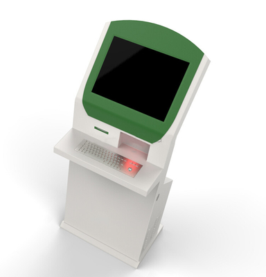 Chiosco della gestione di coda di self service del touch screen con la tastiera