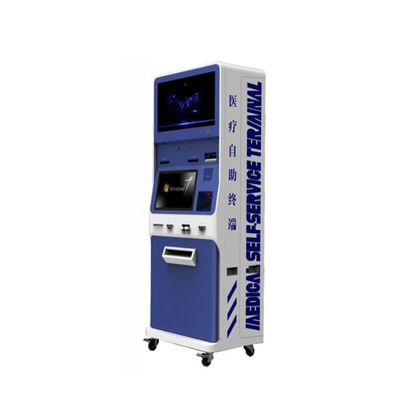 chiosco di posizione di self service di ospitalità dello schermo del doppio 128G con stampa del documento A4