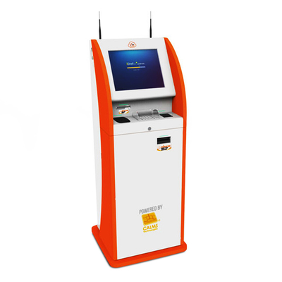 il bancomat del cash machine della Banca di self service 240V carda il chiosco si ritira
