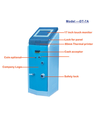 Macchina astuta di pagamento di self service del chiosco dell'erogatore della carta dell'hotel 8ms