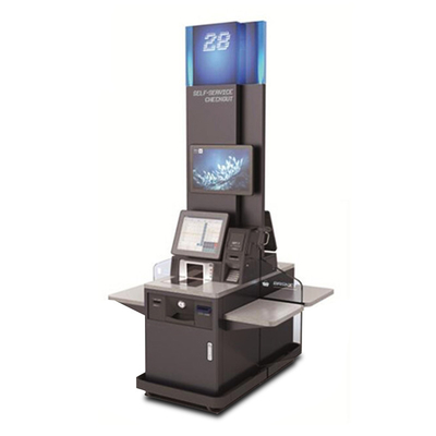 Macchina del ristorante del chiosco di posizione di self service incastonata pagamento del supermercato