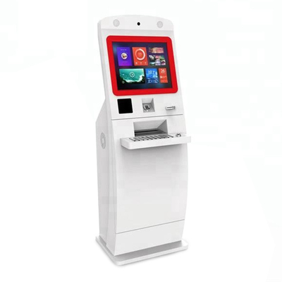 L'hotel di self service dell'ingresso controlla la macchina di bancomat del chiosco con il touch screen del LED