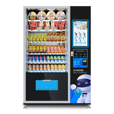 24 ore distributore automatico a 22 pollici di alimenti e delle bevande del distributore automatico di self service