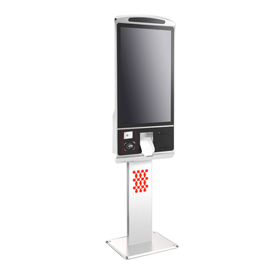 Macchina di pagamento a schermo tattile da 32 pollici Chiosco con stampante termica e scanner di codici Qr