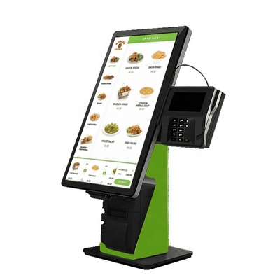Touch screen capacitivo d'ordinazione tutto del chiosco di auto a 21,5 pollici dell'ingresso in un sistema di pagamento di auto