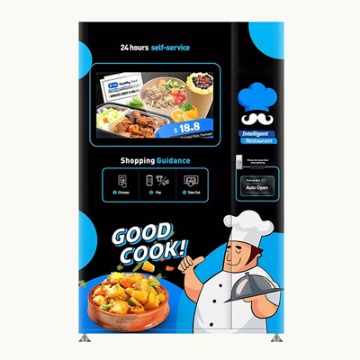 Chiosco caldo del distributore automatico del panino dell'hamburger dell'alimento automatico con il touch screen