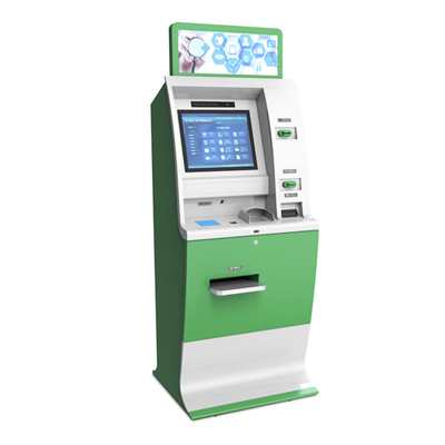 Chioschi di automazione di attività bancarie di scambio di soldi del ODM RS232 con lo stampatore And Scanner
