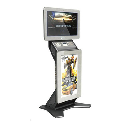 Chiosco self service all'aperto di crittografia di progettazione moderna con la pubblicità del touch screen dell'esposizione